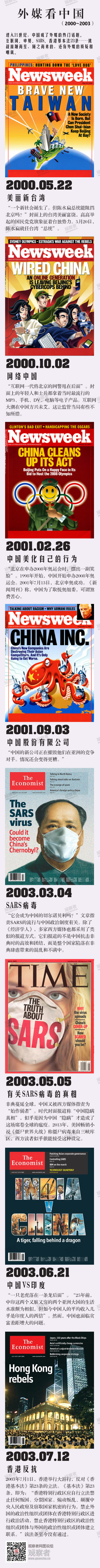 觀察者網一週圖説:外媒封面上的中國(1979-2007)