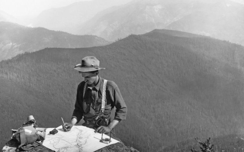 1909年,美國林業局工作人員